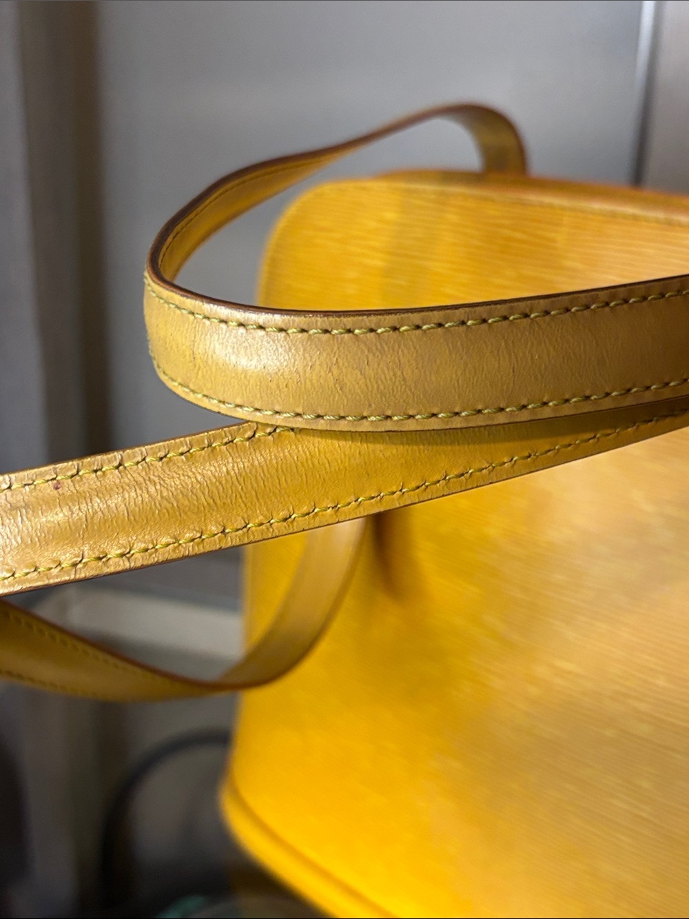 Final Price Louis Vuitton Yellow Epi Leather Shoulder Bag w/COA - Picture 7 of 16